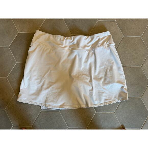 Women's Athleta XL White Skort Tennis Pickaball Running Gym - Picture 6 of 8